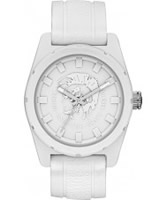 Buy Diesel Mens Rubber Company White Silicone Strap Watch online