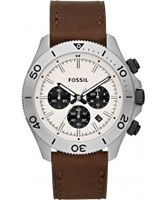 Buy Fossil Mens Brown Retro Traveller Chronograph Watch online