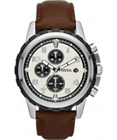 Buy Fossil Mens Brown Dean Chronograph Watch online