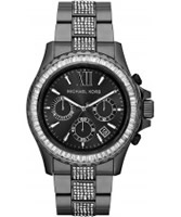 Buy Michael Kors Ladies Black Everest Stone Set Watch online