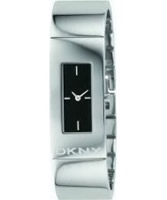 Buy DKNY Ladies Black Silver Watch online