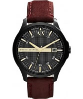 Buy Armani Exchange Mens Black Burgundy Hampton Smart Watch online