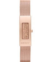 Buy DKNY Ladies Astoria Rose Gold Tone Mesh Bracelet Watch online