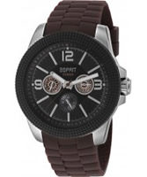 Buy Esprit Mens Clash Black Brown Watch online