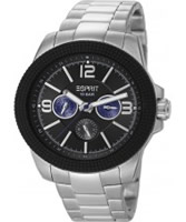 Buy Esprit Mens Clash Black Silver Watch online