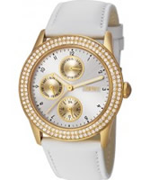 Buy Esprit Ladies Peona Gold White Watch online