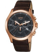 Buy Esprit Mens Kratos Black Brown Watch online