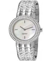 Buy Esprit Ladies Moonlite Silver Crystals Set Watch online