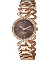 Buy Esprit Ladies Fontana Crystal Rose Gold Watch online