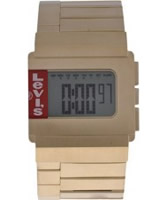 Buy Levis Unisex Digital Gold Plated Steel Bracelet Chronograph Watch online