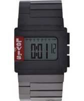 Buy Levis Unisex Digital Black Ip Steel Bracelet Chronograph Watch online