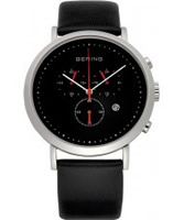 Buy Bering Time Mens Black Chronograph Watch online