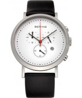 Buy Bering Time Mens White Chronograph Watch online