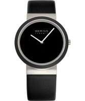 Buy Bering Time Ceramic Black Calfskin Watch online