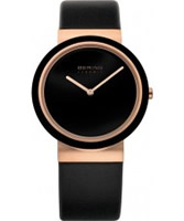 Buy Bering Time Ceramic Black Calfskin Watch online