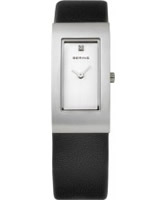 Buy Bering Time Ladies Silver and Black Watch online