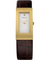 Buy Bering Time Ladies Gold and Brown Watch online