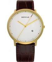 Buy Bering Time Mens White Brown Watch online