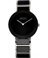 Buy Bering Time Ladies Black and Silver Ceramic Watch online
