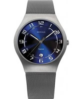 Buy Bering Time Mens Blue Grey Watch online