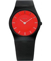 Buy Bering Time Red Black Mesh Watch online