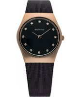 Buy Bering Time Ladies Brown Mesh Watch online