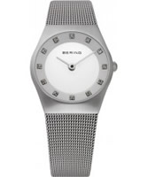 Buy Bering Time Ladies All Silver Mesh Watch online