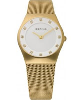 Buy Bering Time Ladies Gold Mesh Watch online