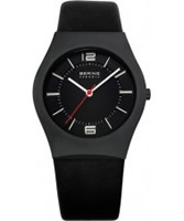 Buy Bering Time Ceramic Black Calfskin Watch online