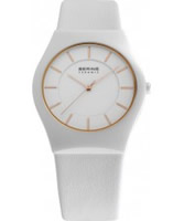 Buy Bering Time Ceramic White Calfskin Watch online