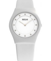 Buy Bering Time Ceramic White Calfskin Watch online