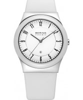 Buy Bering Time Ceramic White Calfskin Watch online