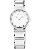 Buy Bering Time Ladies Ceramic White Silver Watch online