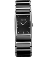 Buy Bering Time Ladies Ceramic Black Silver Watch online