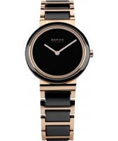 Buy Bering Time Ladies Ceramic Black Rose Watch online