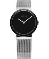 Buy Bering Time Ladies Ceramic Silver Mesh Watch online