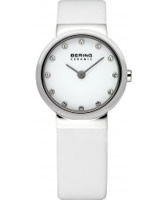 Buy Bering Time Ladies White Calfskin Ceramic Watch online