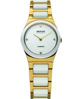 Buy Bering Time Ladies Ceramic White Gold Watch online