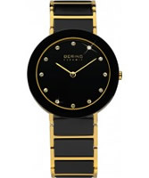 Buy Bering Time Ladies Black and Gold Ceramic Watch online