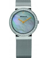 Buy Bering Time Ladies Pearl and Silver Watch online