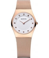 Buy Bering Time Ladies Rose Gold Classic Mesh Watch online