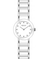 Buy Bering Time Ladies White and Silver Ceramic Watch online