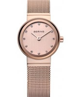 Buy Bering Time Ladies Rose Gold Classic Mesh Watch online
