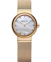 Buy Bering Time Ladies Gold Classic Mesh Watch online