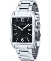 Buy Cross Mens Gotham Black Silver Watch online