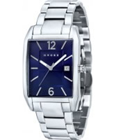 Buy Cross Mens Gotham Blue Silver Watch online