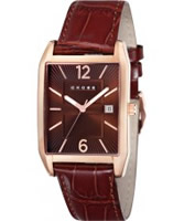 Buy Cross Mens Gotham Brown Watch online