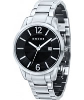 Buy Cross Mens Gotham Black Silver Watch online