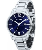 Buy Cross Mens Gotham Blue Silver Watch online