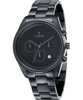 Buy Fjord Mens DAN Chronograph Black IP Watch online